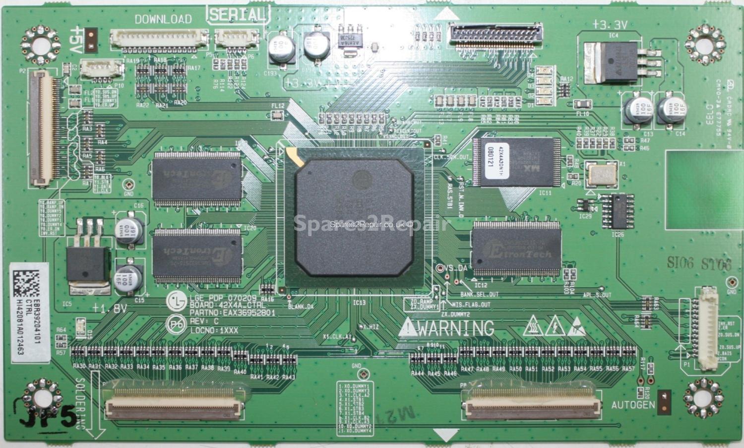 LG 42PT85 - Logik CTRL - EBR39204101 - EAX36952801 - Rev C - PDP 070209 - 42X4A_CTRL