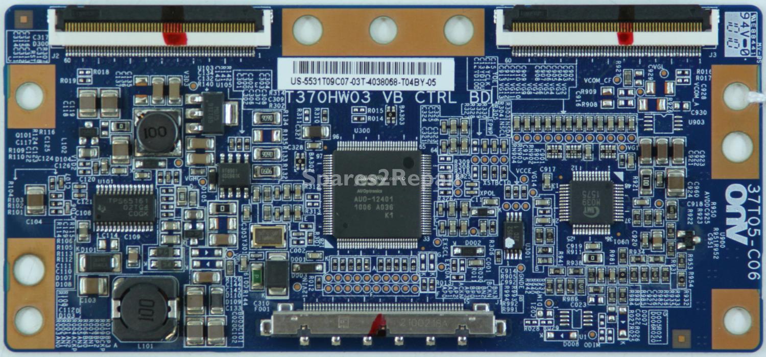 LG 32LD490 - T-Con - 55.31T09.C07 - T370HW03 VB CTRL BD - 37T05-C06
