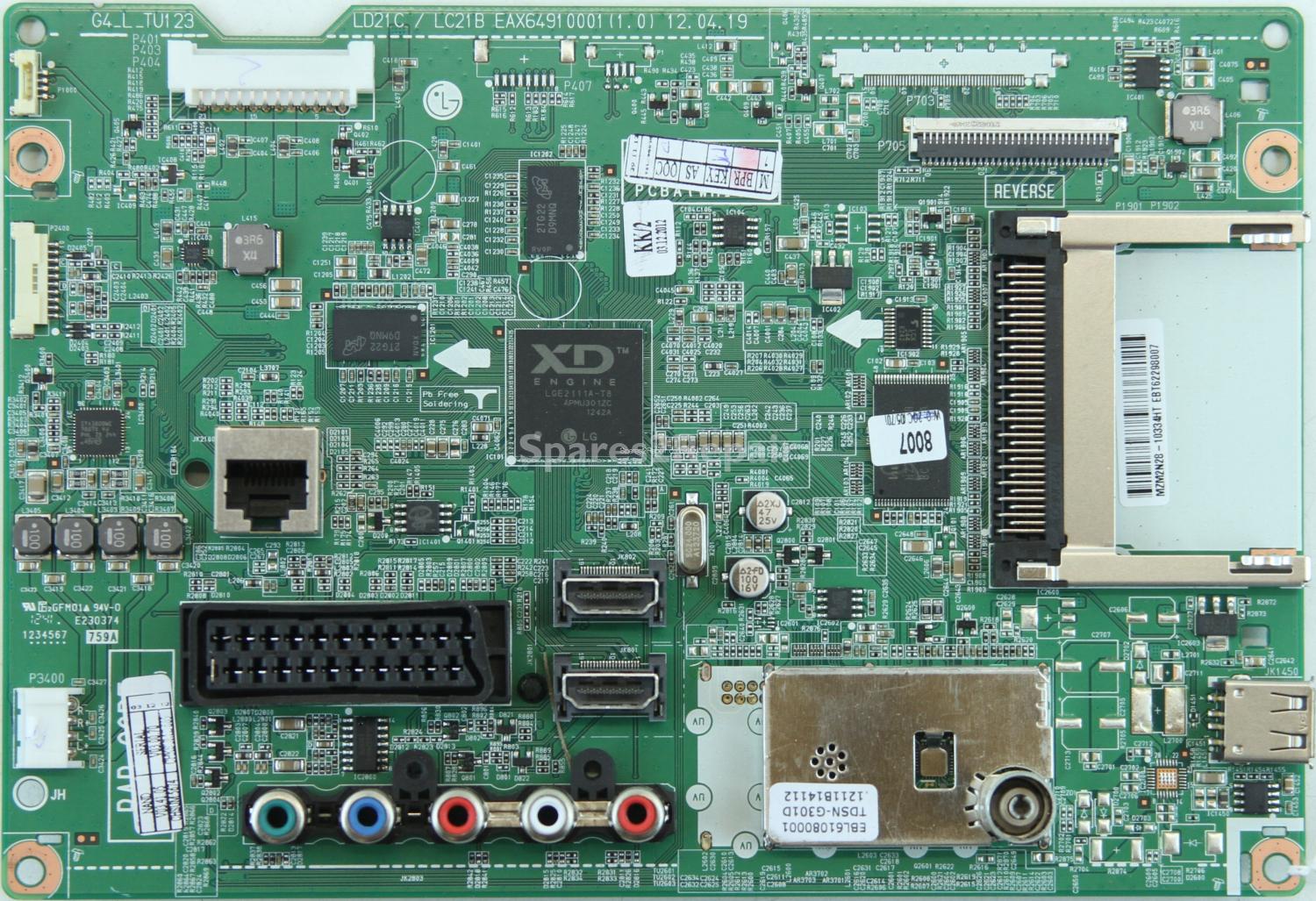 LG 32LS3450 - Main AV - EAX64910001(1.0) - EBT62298007 - LD21C/LC21B - G4_L_TU123