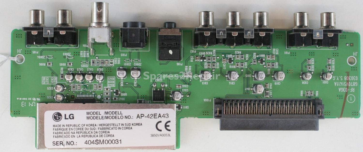 LG 42PC10 - Side AV - 6870VS1411A - RF-03GA - 030308