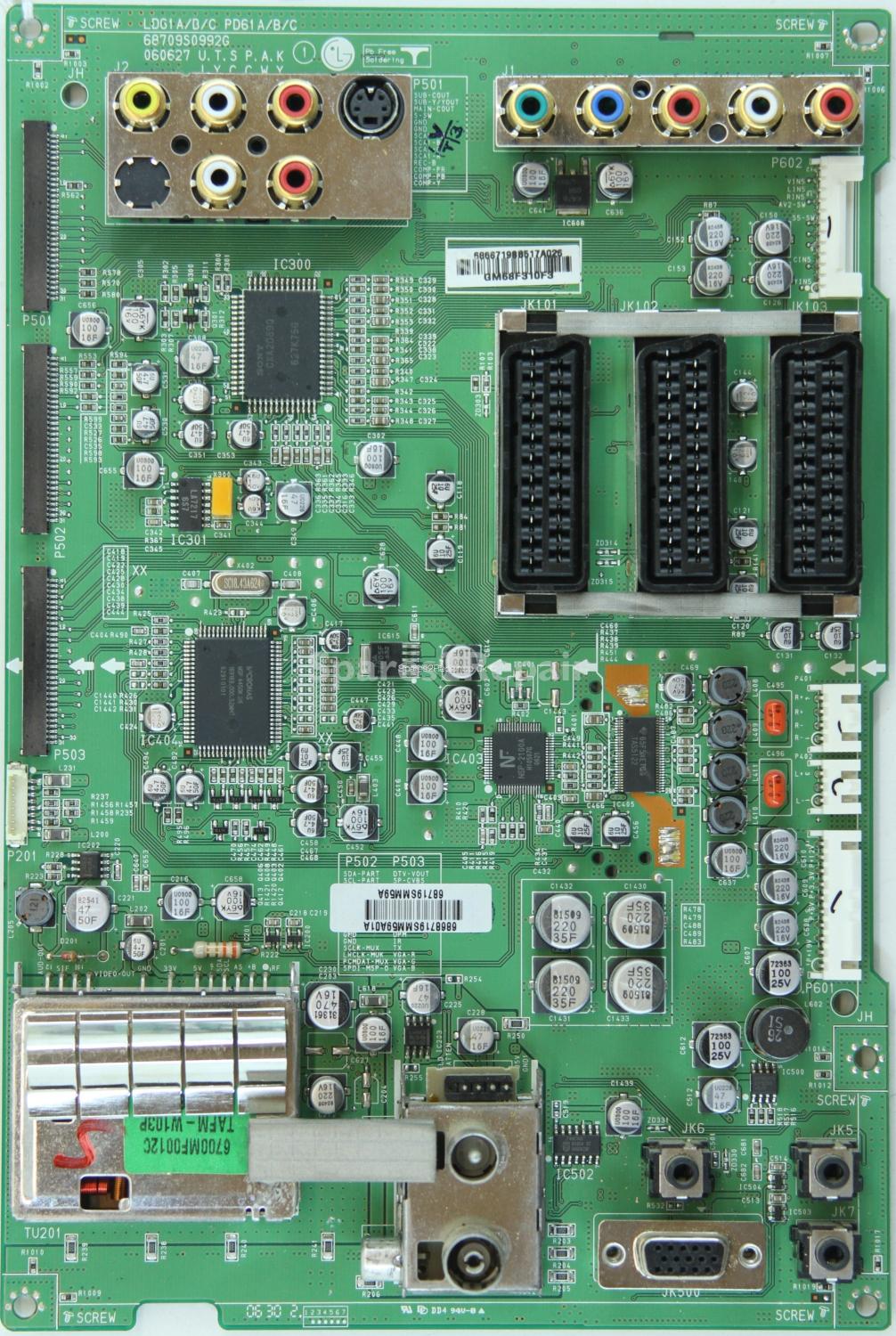 LG 42PC1DV-EC - Main AV - 68709S0992G - 68719SMM59A - 060627