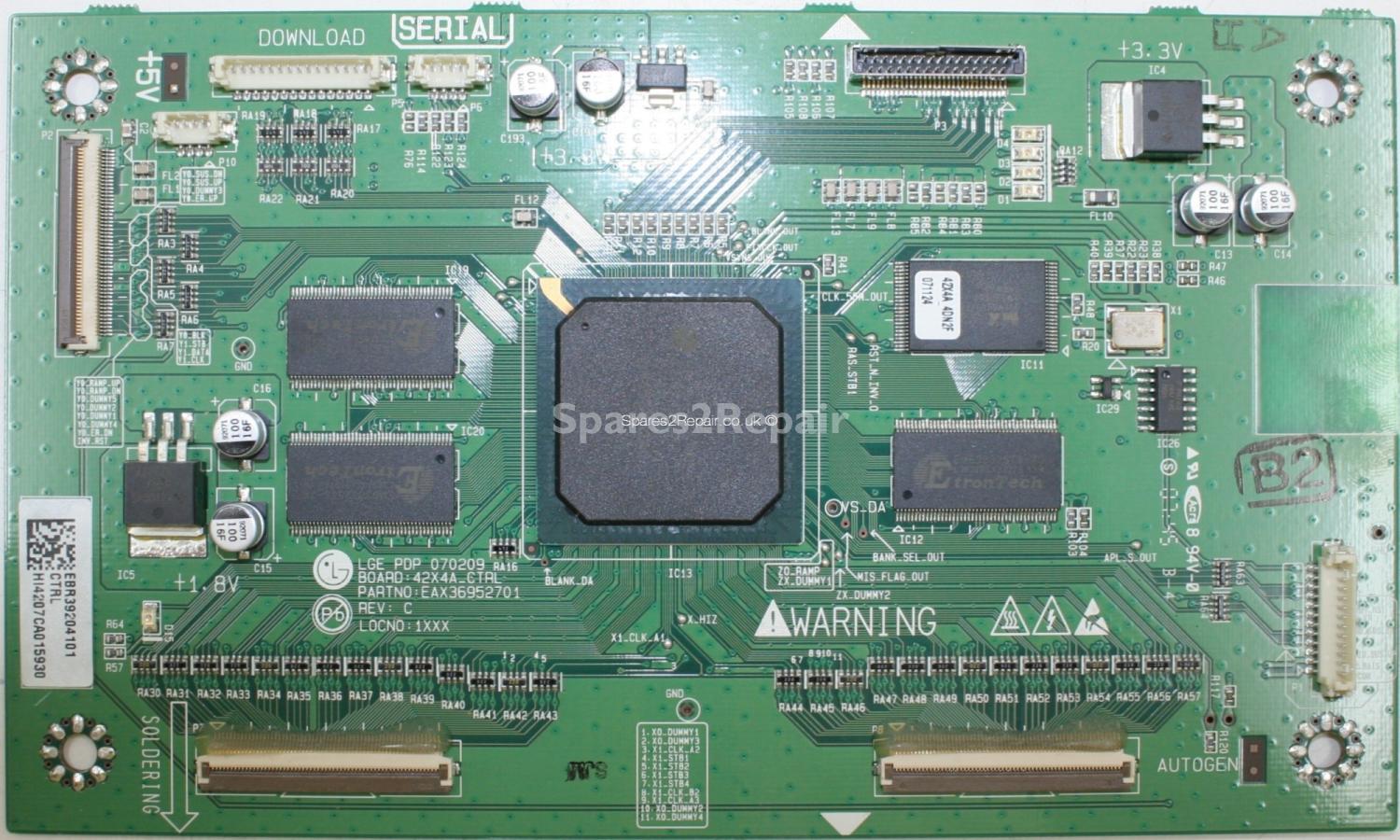 LG 42PC55 - LVDS - EBR39204101 - EAX36952701 - PDP 070209 - 42X4A_CTRL REV C