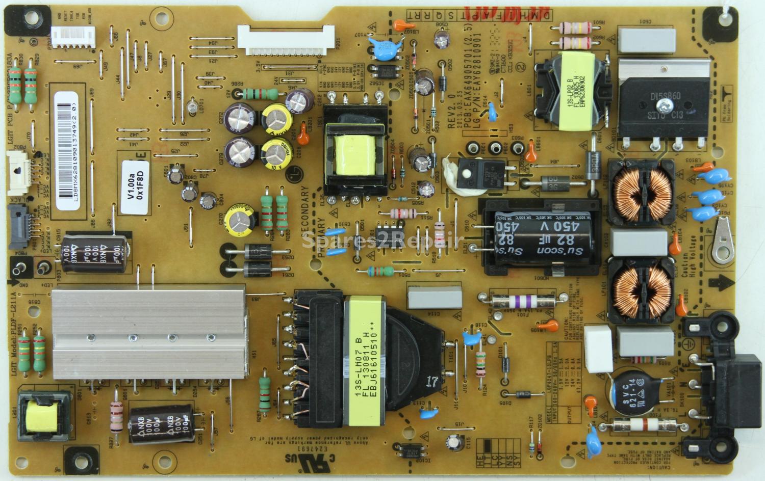 LG 47LA660V - PSU - EAY62810901 - REV2.0 - EAX64905701(2.5) - PLDF-L211A - LGP4247-13LPB