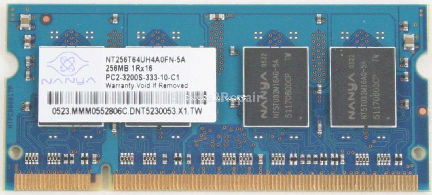 Nanya 256MB PC2-3200S DDR2-400 Laptop Memory