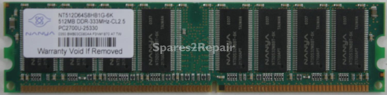 Nanya 512Mb PC-2700 DDR-333 Memory