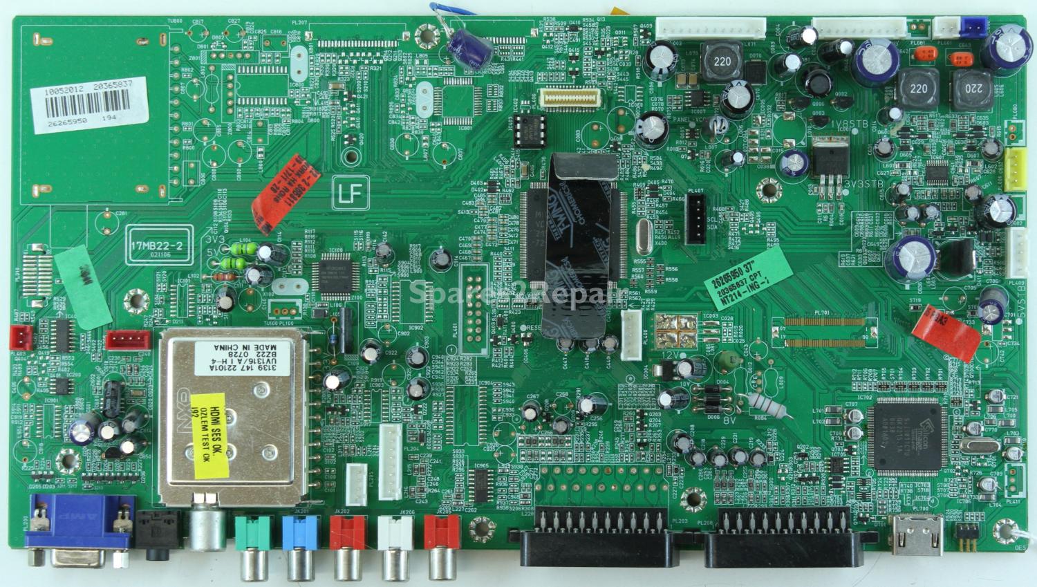 Onn OLCD3701 - Main AV - 20365837 - 17MB22-2 - 021106