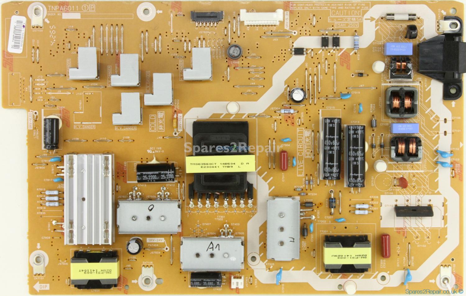 Panasonic TX-47AS650B - Power Supply - TXN/P1ZGUBZ DC - TNPA6011 1P
