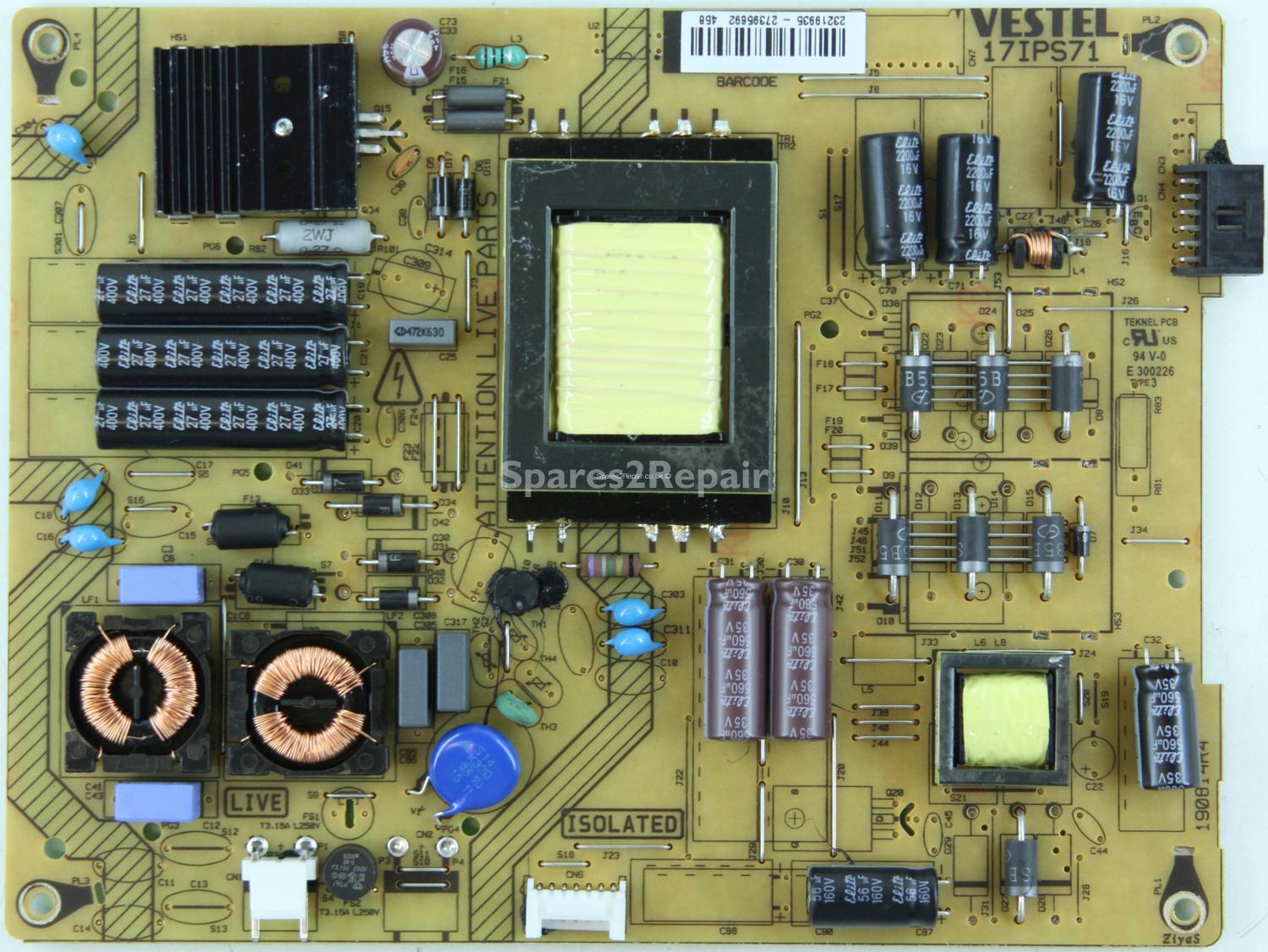 Panasonic TX-50A300BA - Power Supply - 23219935 - 17IPS71 - 190814R4