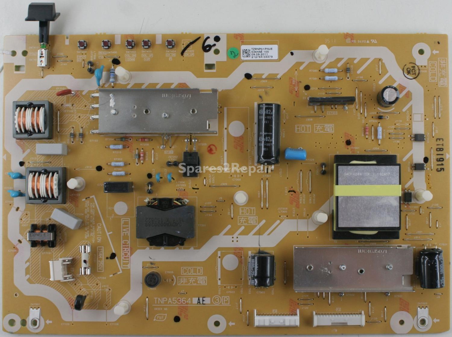 Panasonic TX-L37E30B - PSU - TNPA5364 AE - TZRNP01PRUE