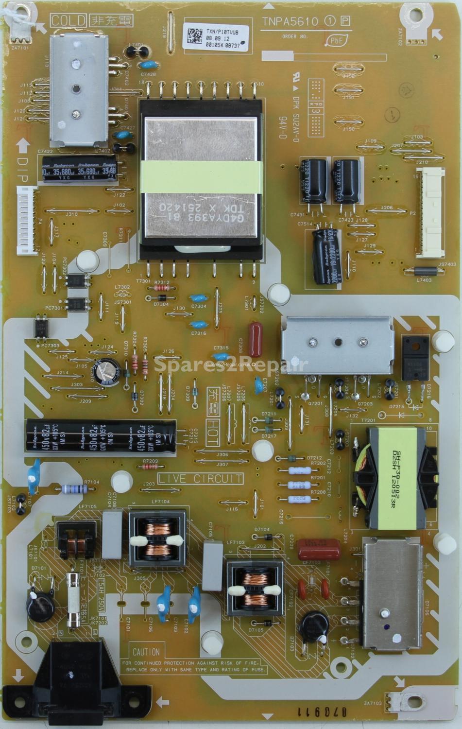 Panasonic TX-L55ET5B - PSU - TXN/P10TVUB - TNPA5610 1P