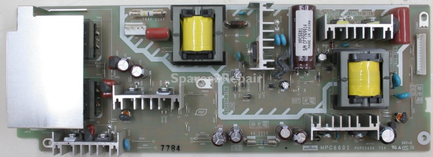 Panasonic TX-32LXD70 - PSU - MPC6601 - PCPC0006 73A