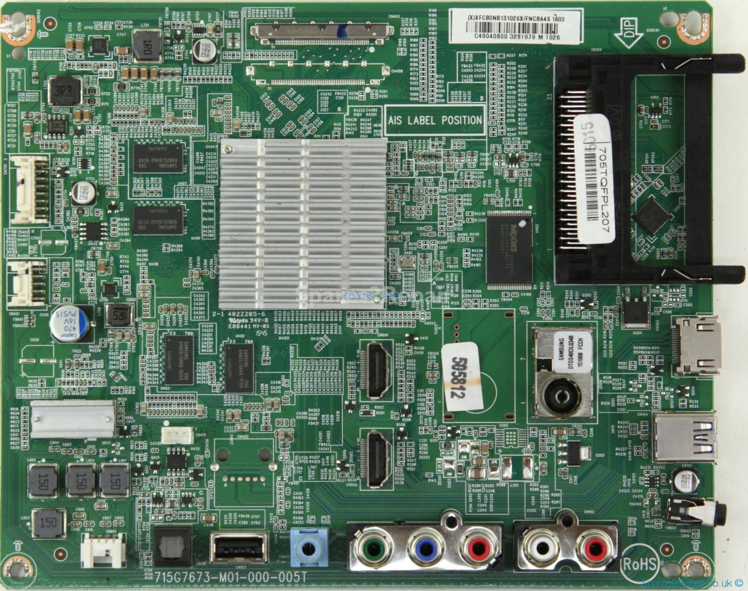 Philips 49PUT4900/12 - Main AV - 715G7673-M01-000-005T - 705TQFPL207