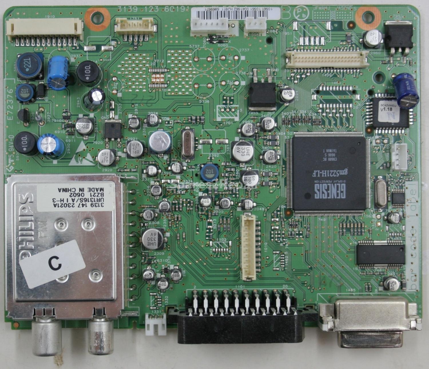 Philips 20PF5121-01 - Main AV - 3139 123 60191