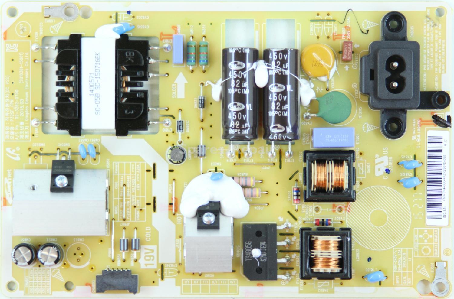 Samsung HG32ED450SW - PSU - BN44-00844A - REV 1.1 - P32SF_FPN - SU10361-15001 - 02-3282-0700