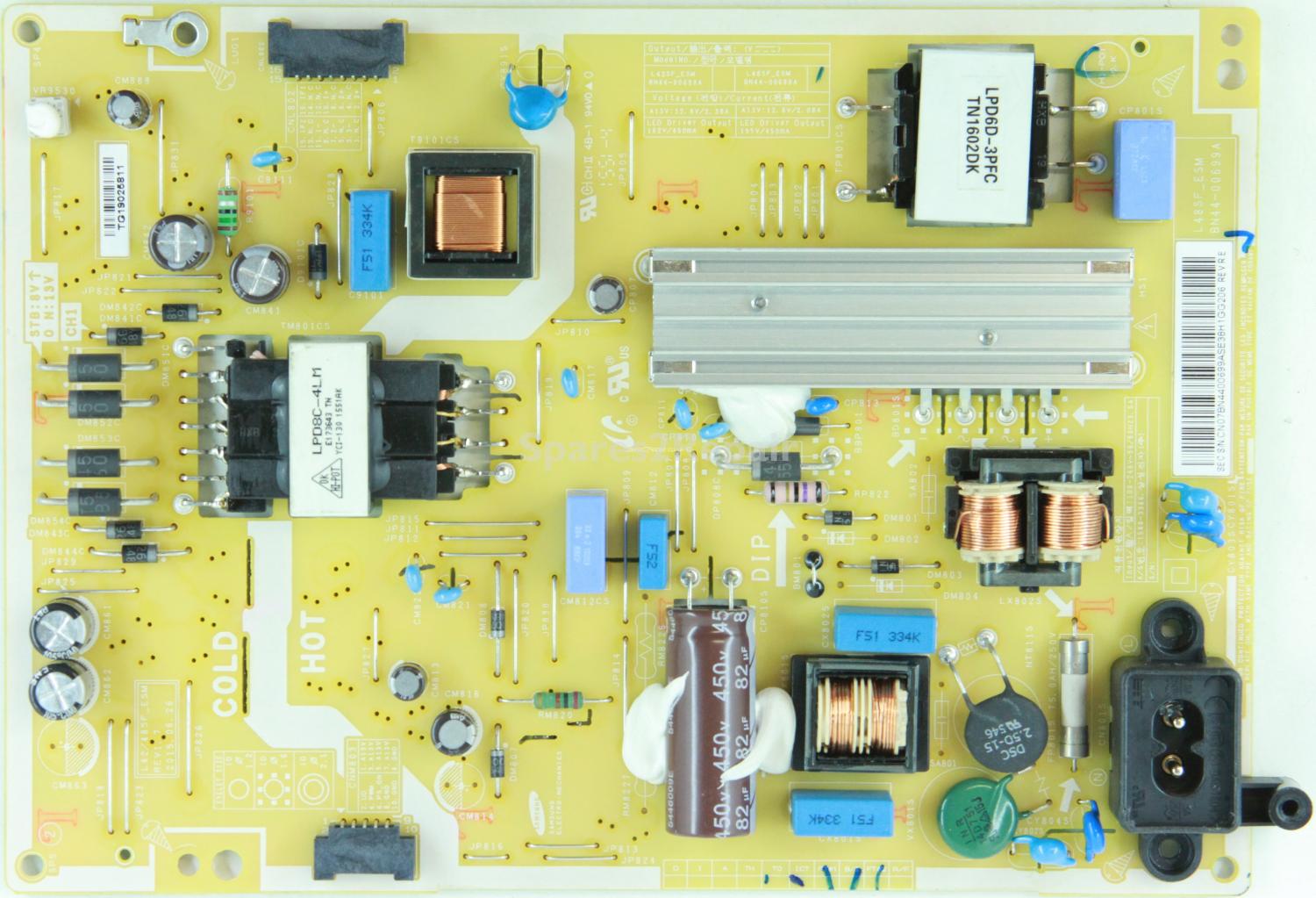 Samsung UE48J5100AK - Power Supply - BN44-00699A - REV1.7 - SU10205-13005 - L42/48SF_ESM