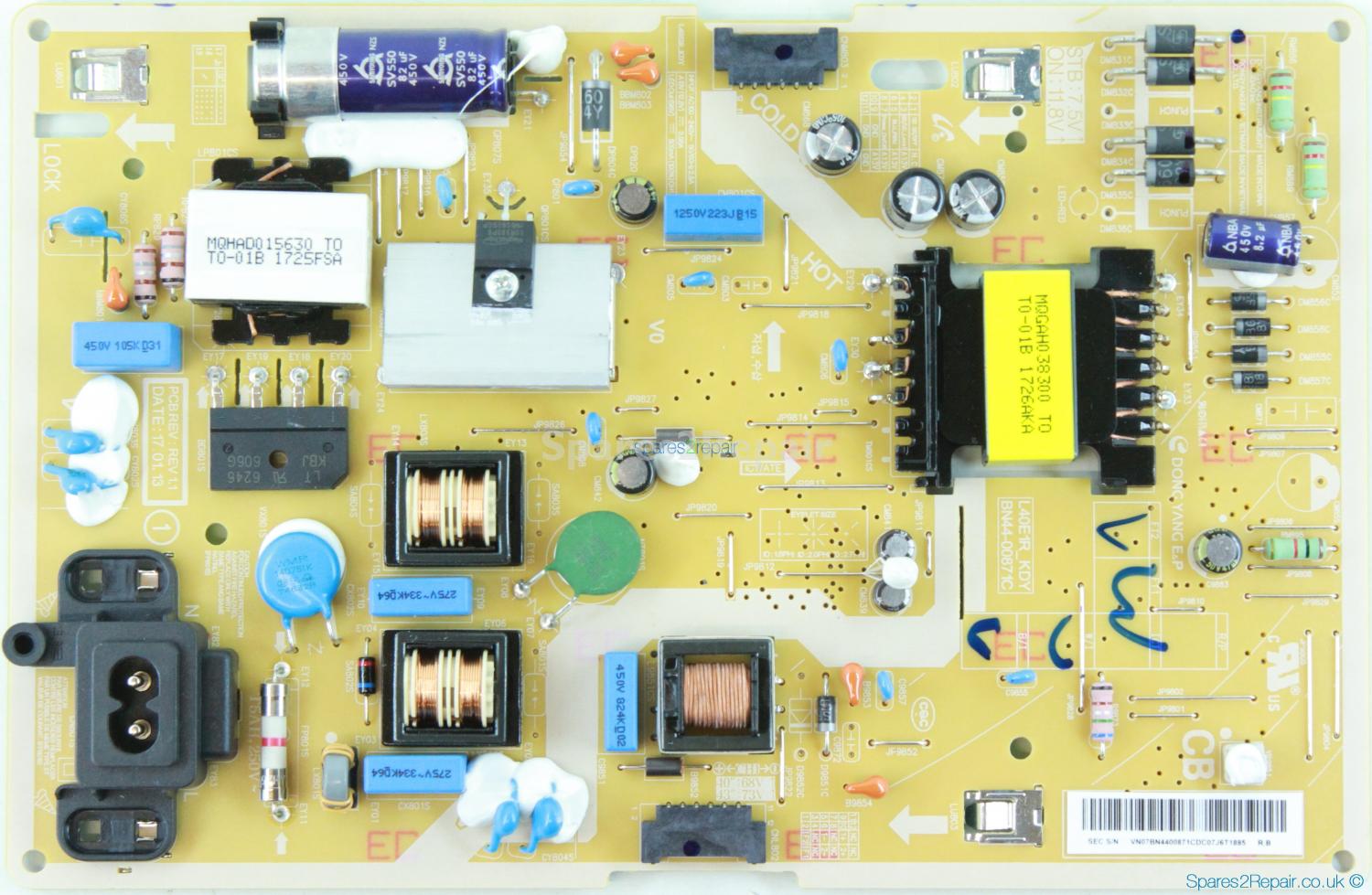 Samsung UE43M5520AK - Power Supply - BN44-00871C - REV 1.1 - L40E1R_KDY