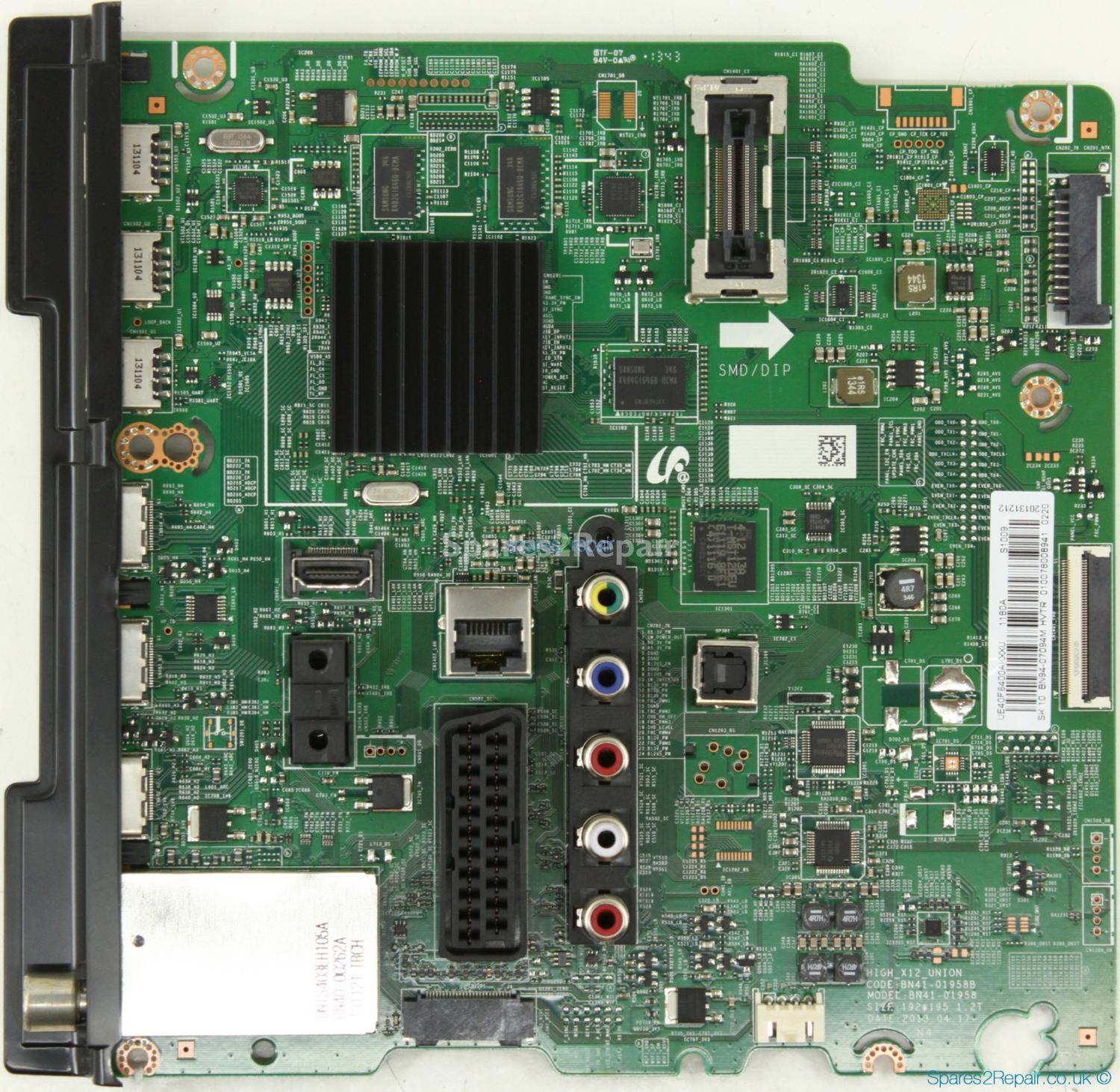 Samsung UE40F6400AK - Main AV - BN94-07094M - BN41-01958B - HIGH_X12_UNION
