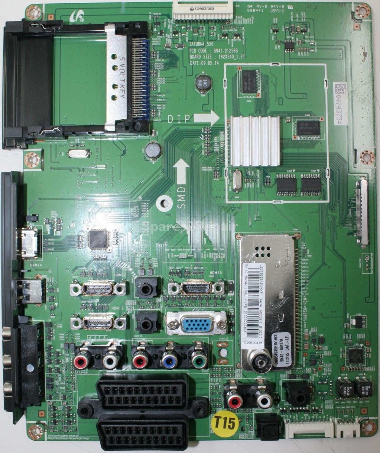 Samsung LE37B555A5W - Main AV - BN94-02766J BN41-01258B - SATURN4_550 -