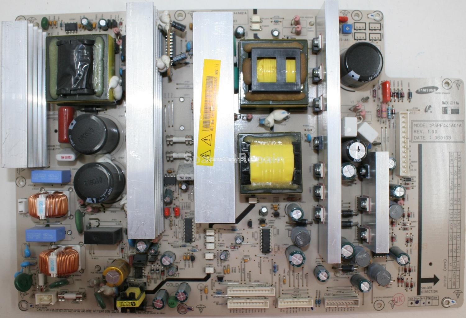 Samsung PS-42C7HD - PSU - BN96-03052A REV.1.1 - PSPF441A01A - REV. 1.00