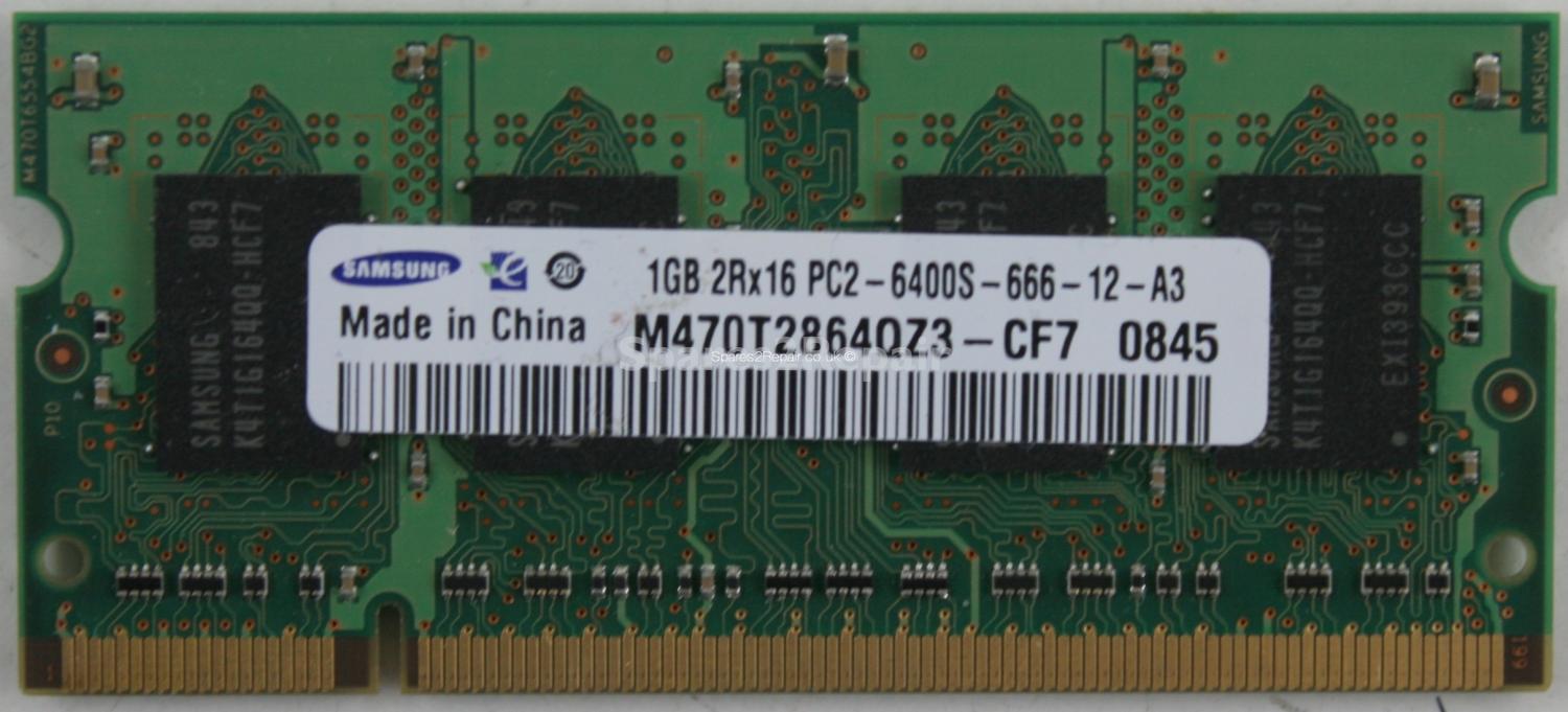 Samsung 1Gb PC2-6400S DDR2-800 Laptop Memory