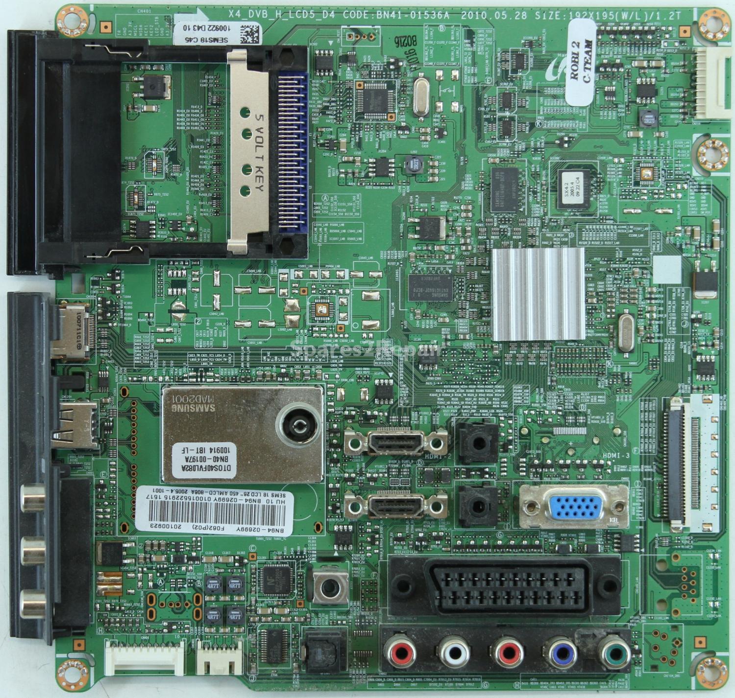 Samsung LE26C450E1W - Main AV - BN94-02699Y - BN41-01536A - X4_DVB_H_LCD5_D4