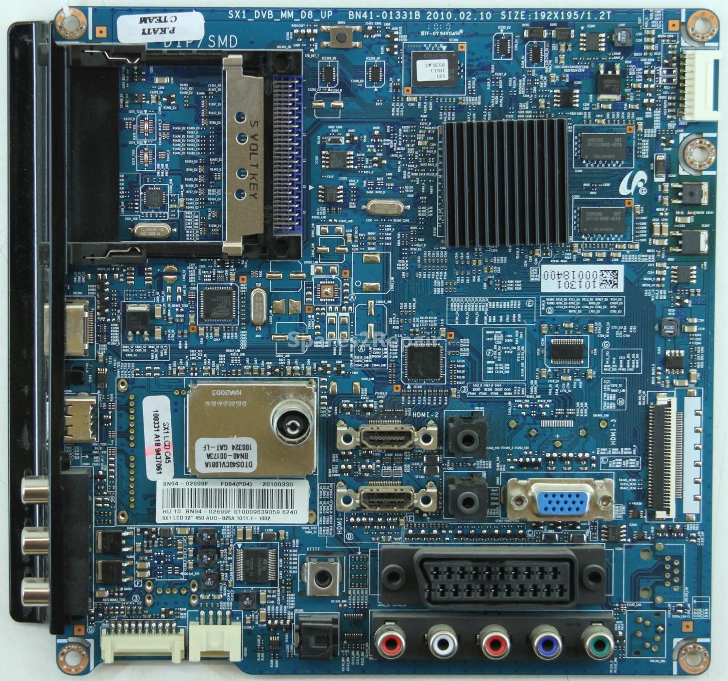 Samsung LE32C450E1W - Main AV - BN94-02699F - BN41-01331B - SX1_DVB_MM_D8_UP