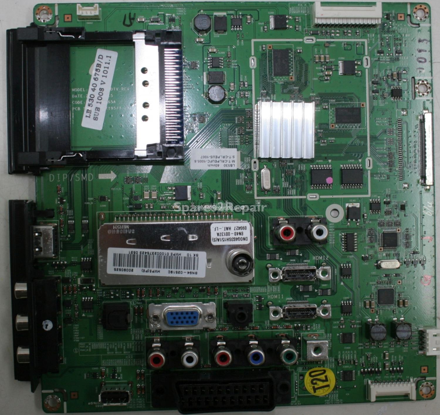 Samsung LE40B530P7W - Main AV - BN94-02519C - BN41-01165A