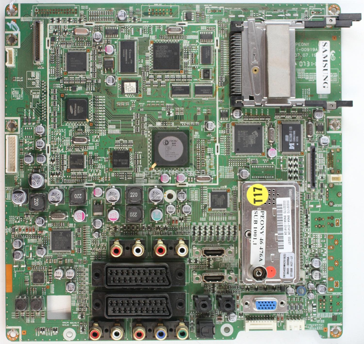 Samsung LE46F86BD - Main AV - BN41-00919A - BN94-01412K - PEONY
