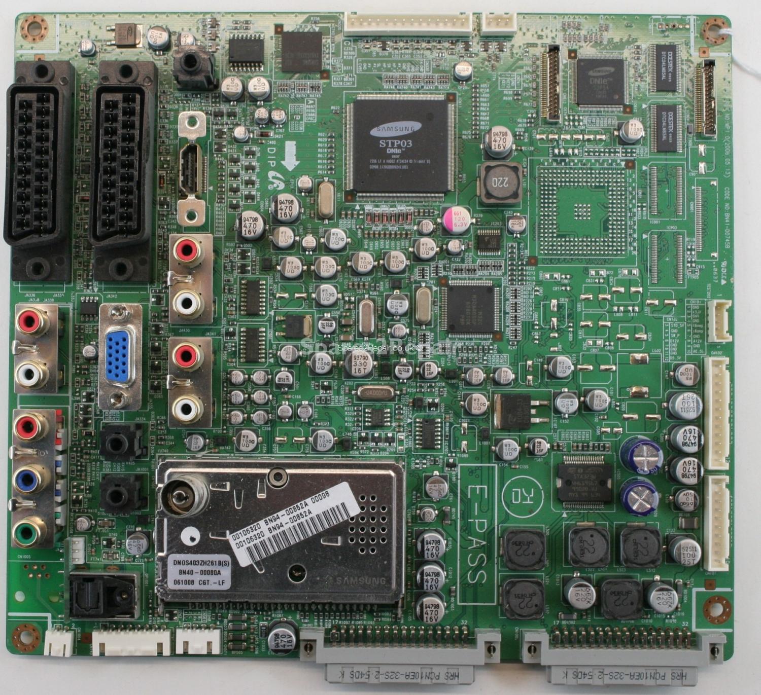 Samsung PS42E7HD - Main AV - BN41-00745B - BN94-00852A - MUSTANG MP1.0