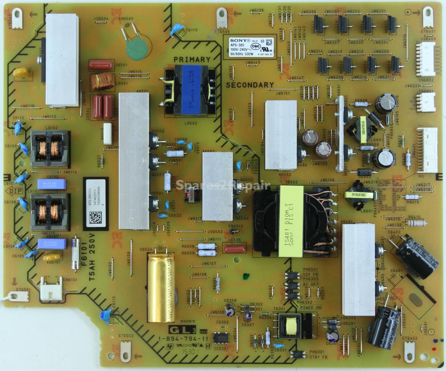 Sony KD-55X8509C - PSU - 1-894-794-11 - 4-567-065-01 - 147462011 - APS-385(CH)