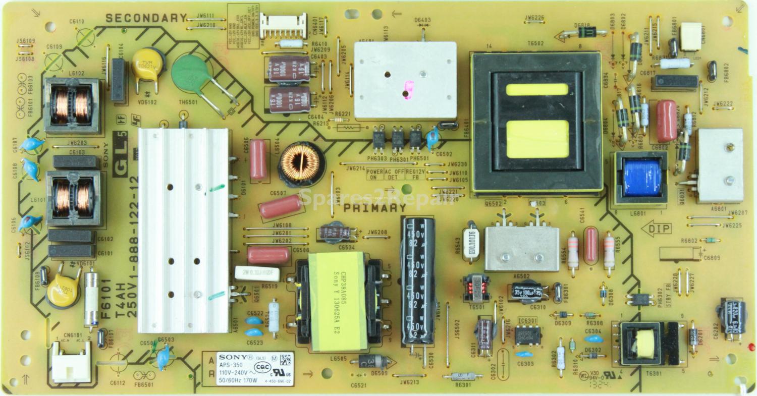 Sony KDL-46R473A - Power Supply - 1-888-122-12 - 4-450-696-02 - 147448811 - APS-350
