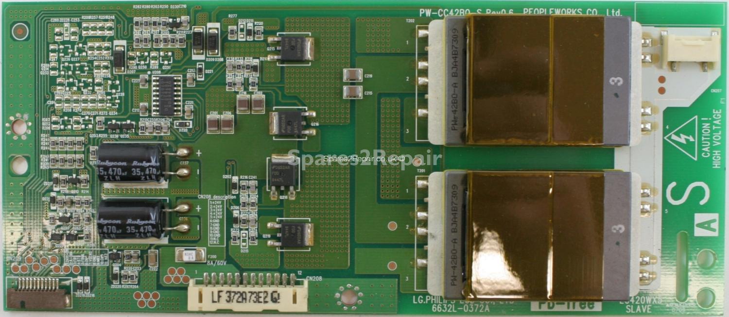 Tevion LCD4202 - Inverter - 6632L-0372A - PW-CC42B0-S - Rev 0.6 - LC420WX5 SLAVE