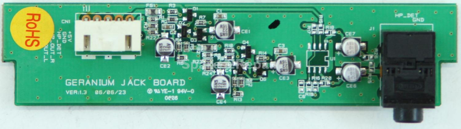 Tevion LCD4701 - Jack Board - GERANIUM JACK BOARD - VER:1.3