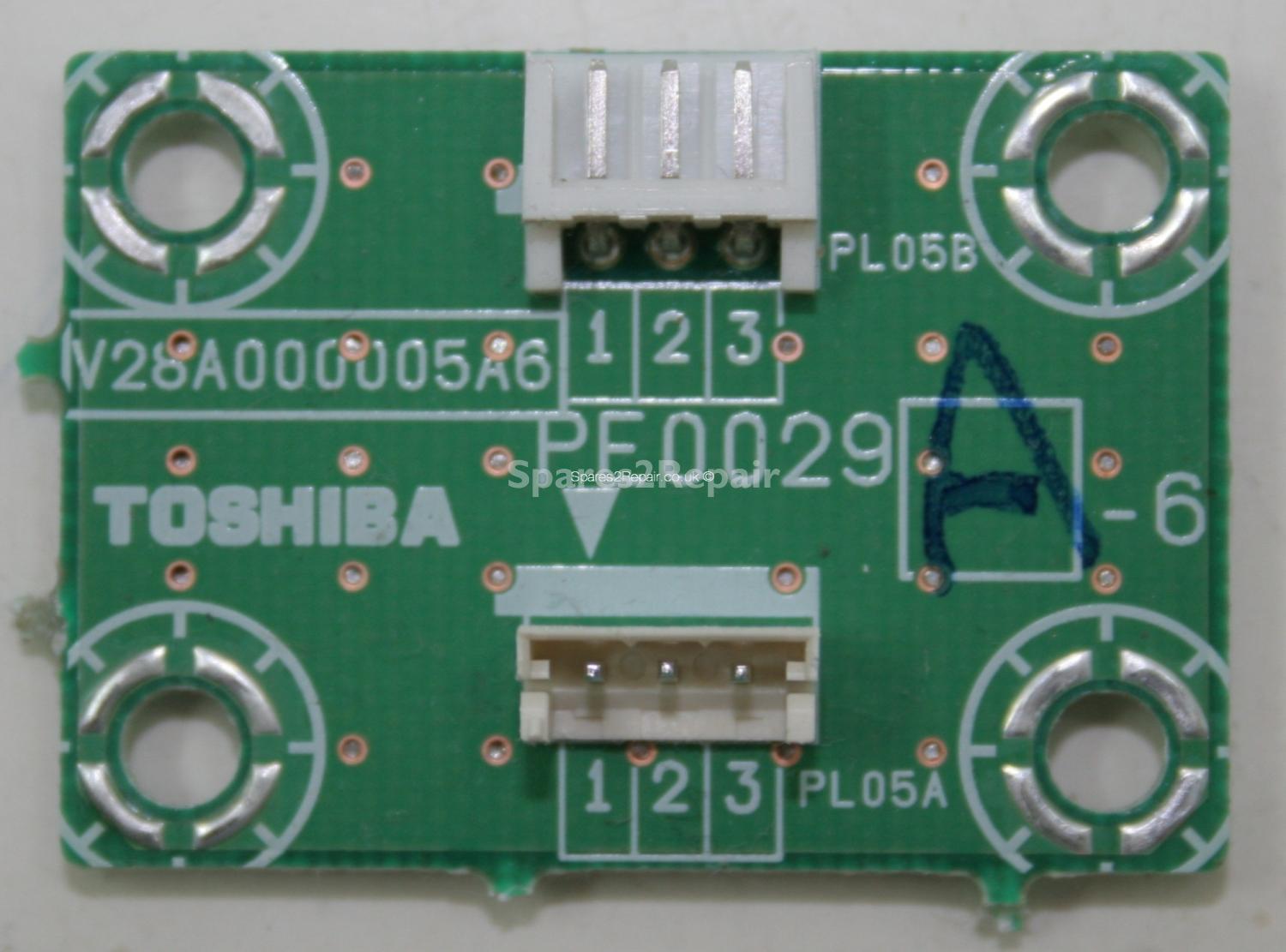 Toshiba 37WLT66 - Connector - PE0029 A-6 - V28A000005A6