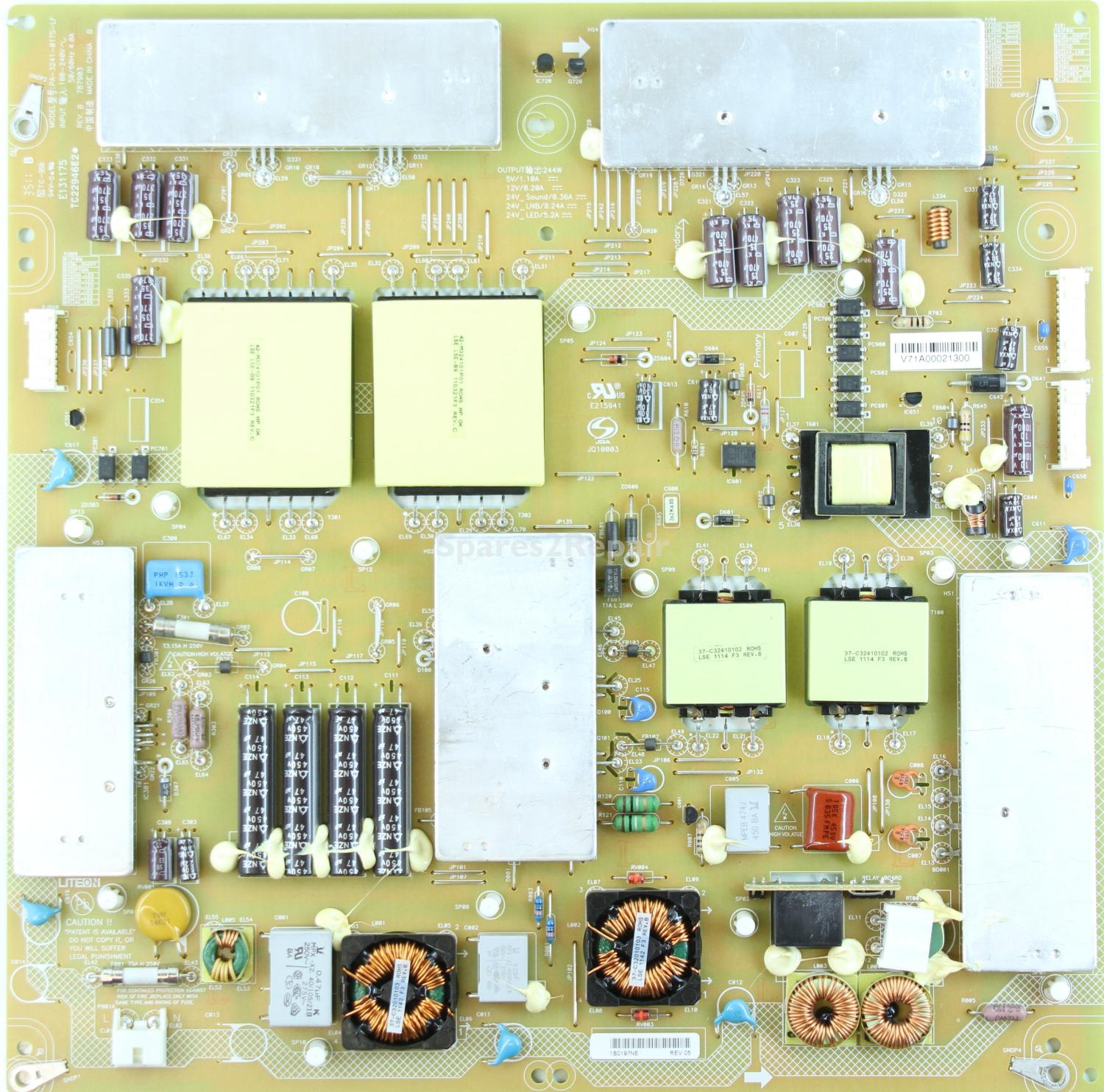 Toshiba 47VL863 - Power Supply - PA-3241-01TS-LF - REV. B - 787903 - 1B0197NE - REV:05