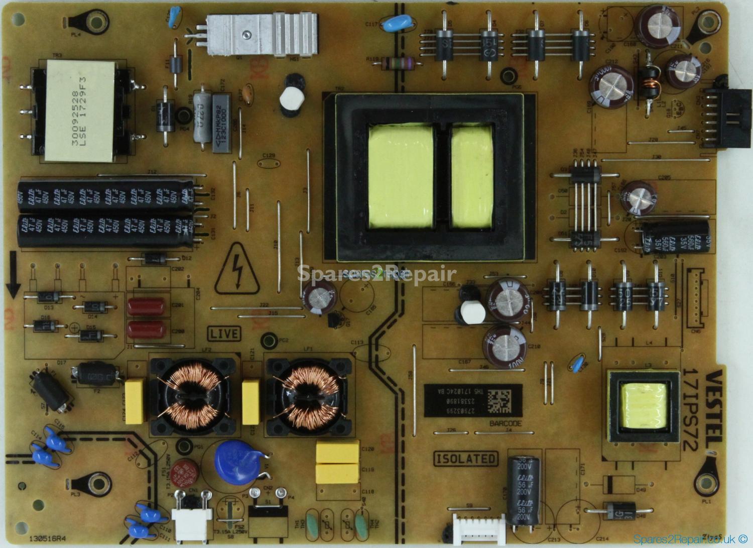 Toshiba 49U7763DB - Power Supply - 23381890 - 17IPS72 - 130516R4