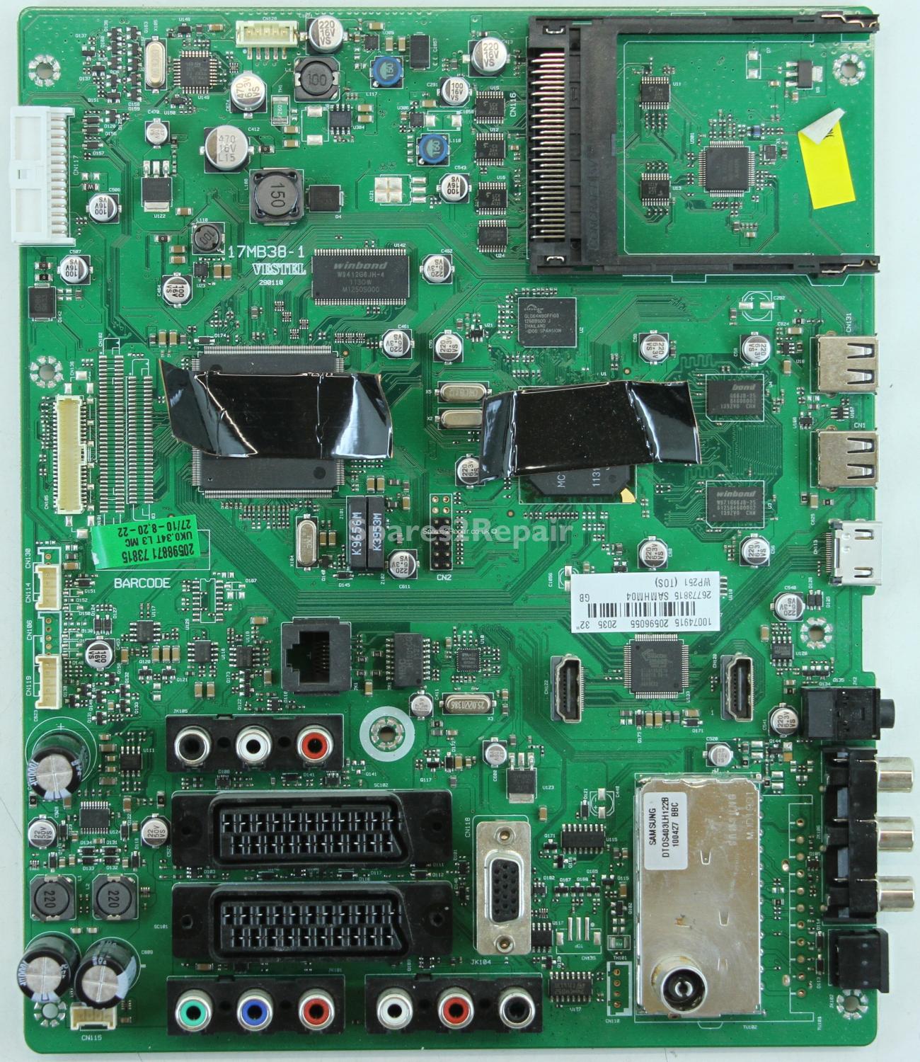 Toshiba 32BV801B - Main AV - 17MB38-1 - 290110 - 20596055