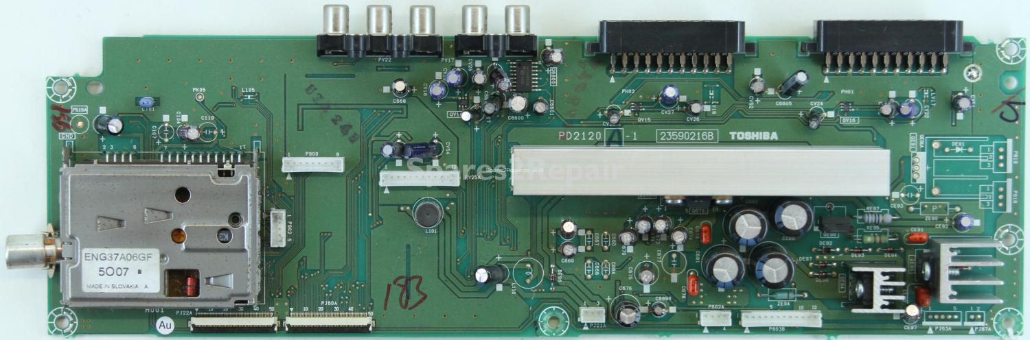 Toshiba 32WL56P - Main AV - PD2120 A-1 - 23590216B
