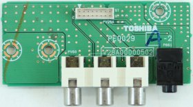 Toshiba 37WL66P - SIDE AV - PE0029A-2 - V28A00000502 - V28A00005A2 - V28A00004100