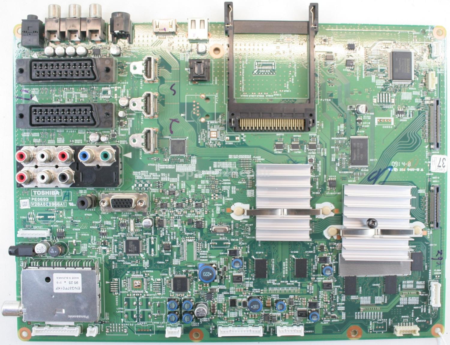 Toshiba 37XV635D - Main AV - V28A000966A1 - PE0693 - A