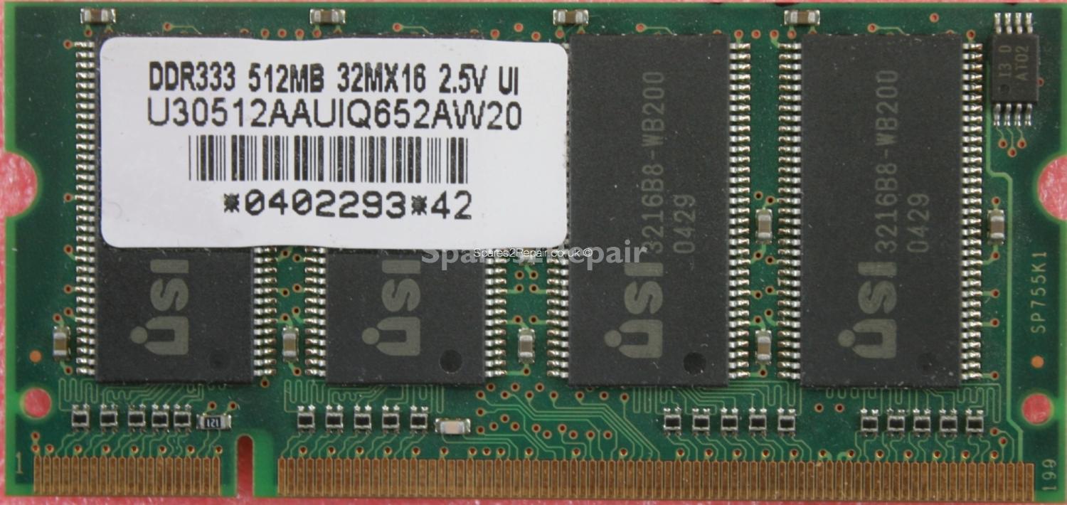 USI 512Mb PC-2700S DDR-333 Laptop Memory