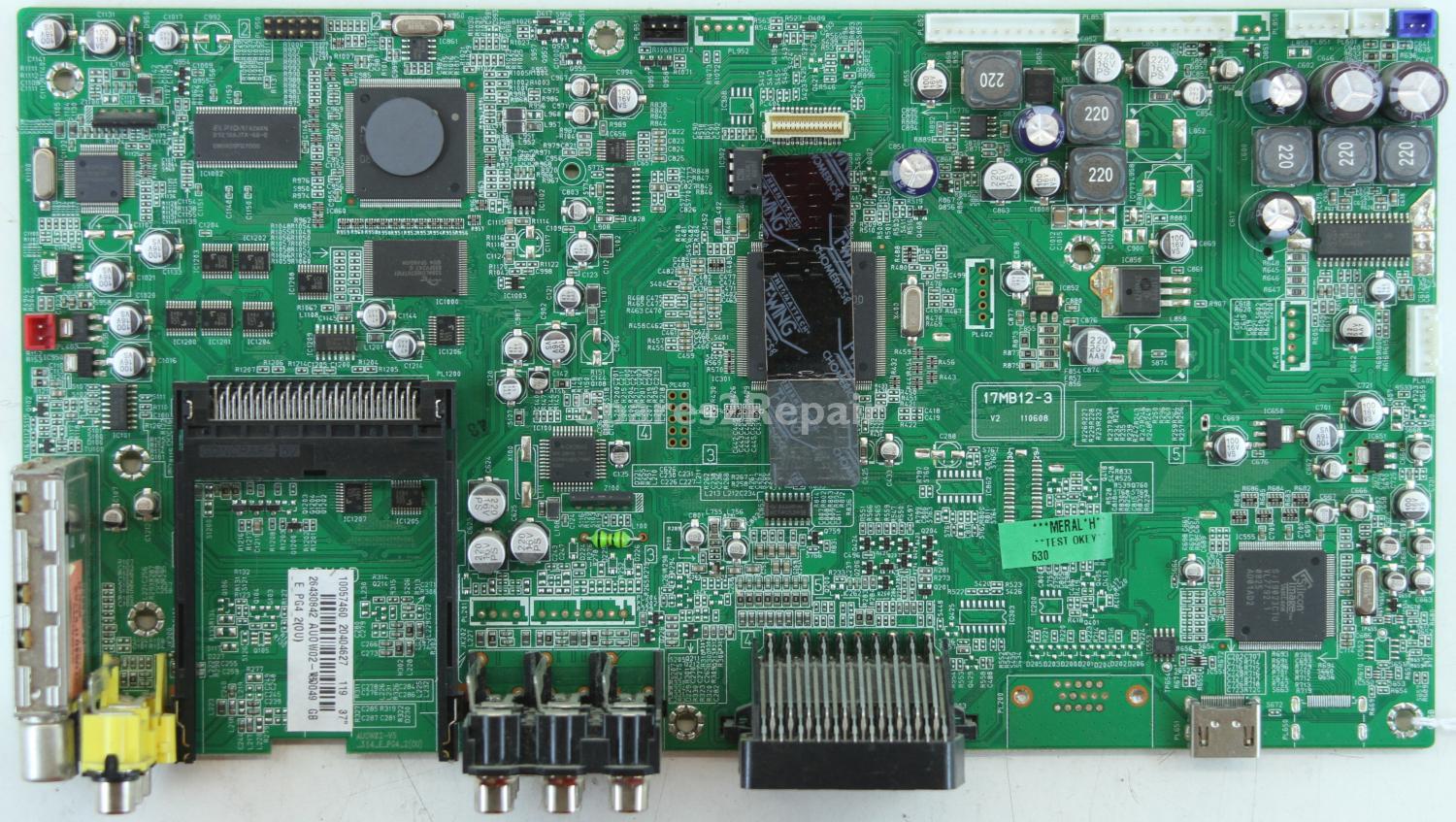 Vestel 37 Inch - Main AV - 20404627 - 17MB12-3 V2 - 110608
