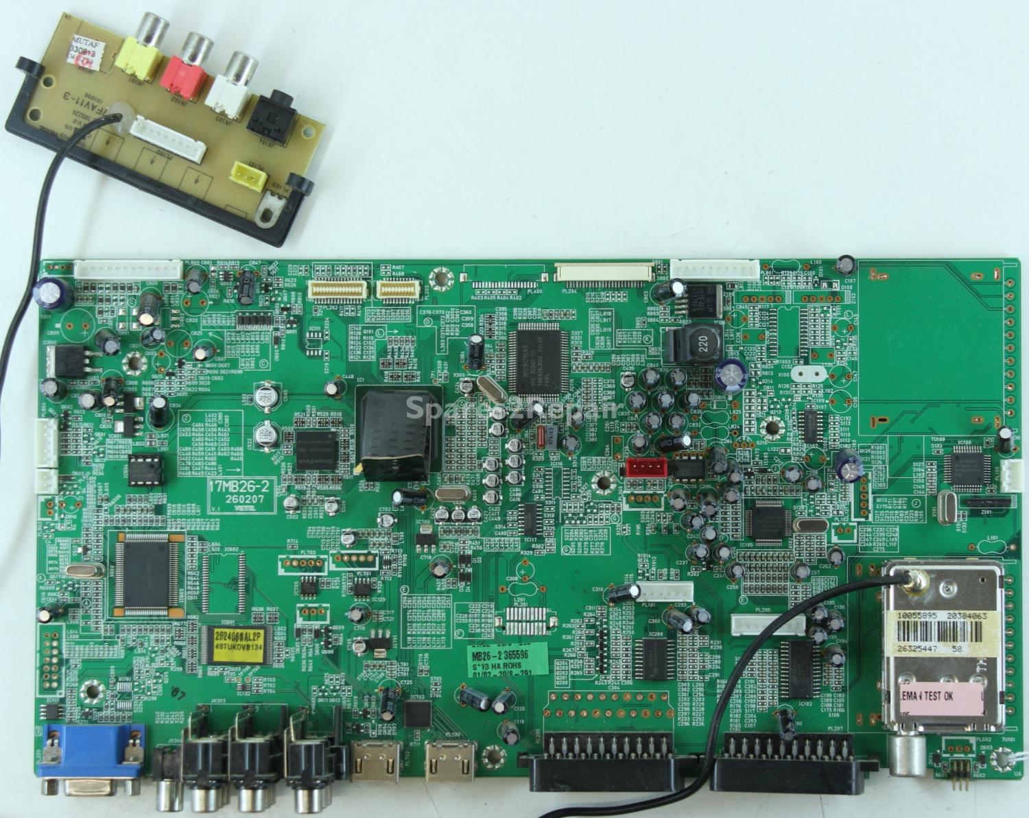 Vestel 40 Inch - Main AV - 20384063 - 17MB26-2 - 260207 - V.1 - 17FAV11-3 - 101006